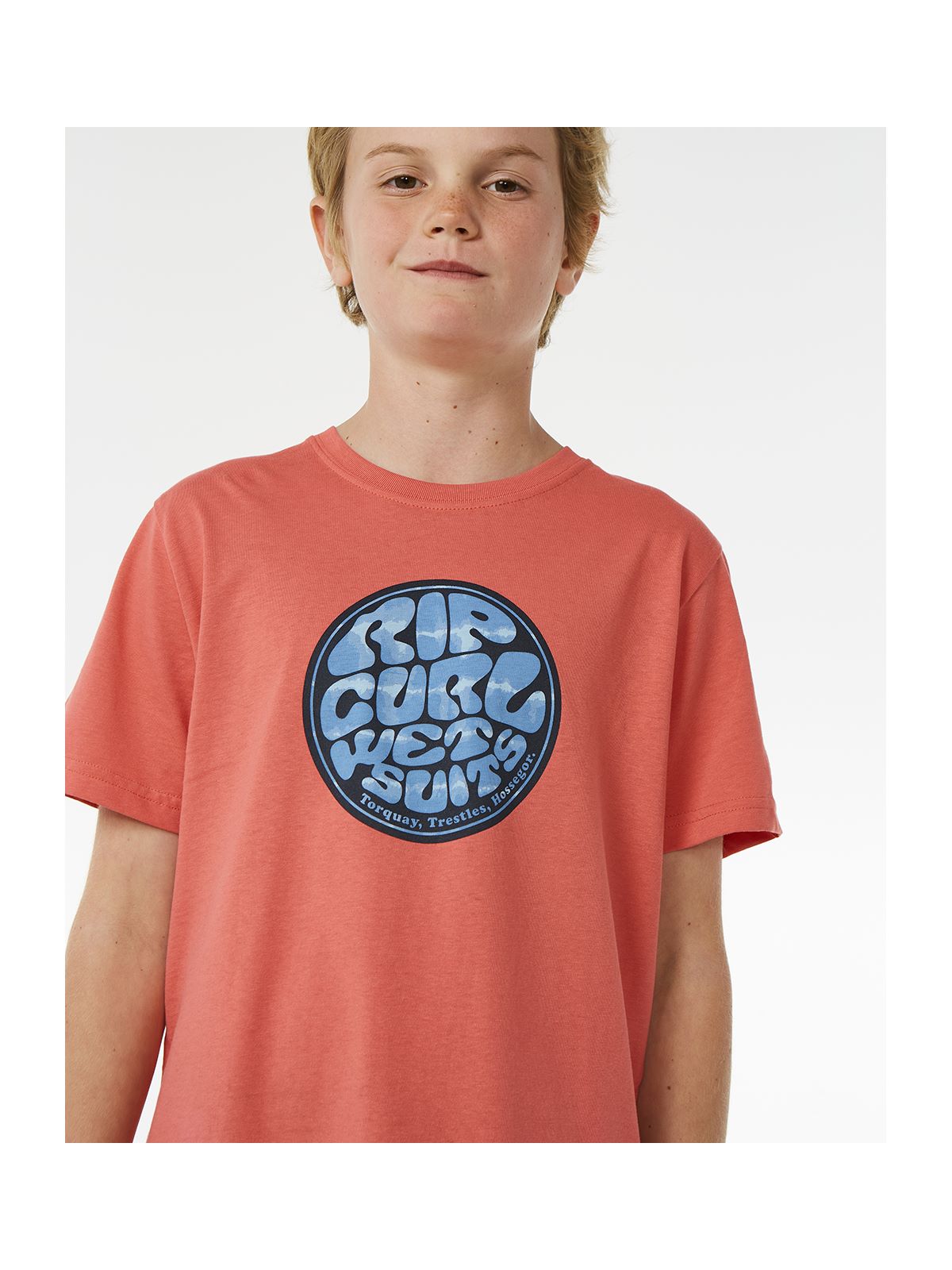 Koszulka RIP CURL Filgree Ss Tee Boy czerwony