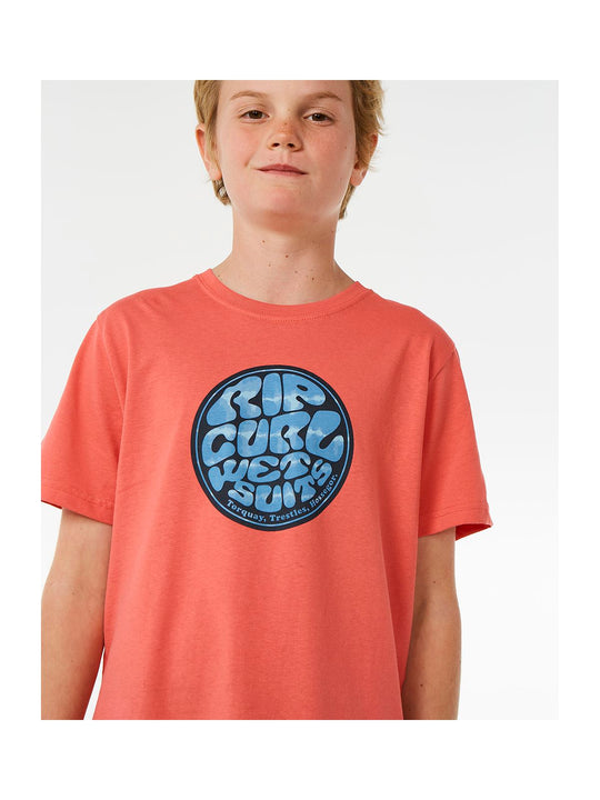 Koszulka RIP CURL Filgree Ss Tee Boy czerwony
