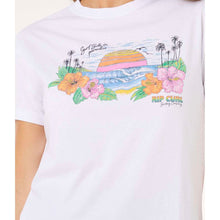 Koszulka damska RIP CURL Sun Rays Cropped Tee biała
