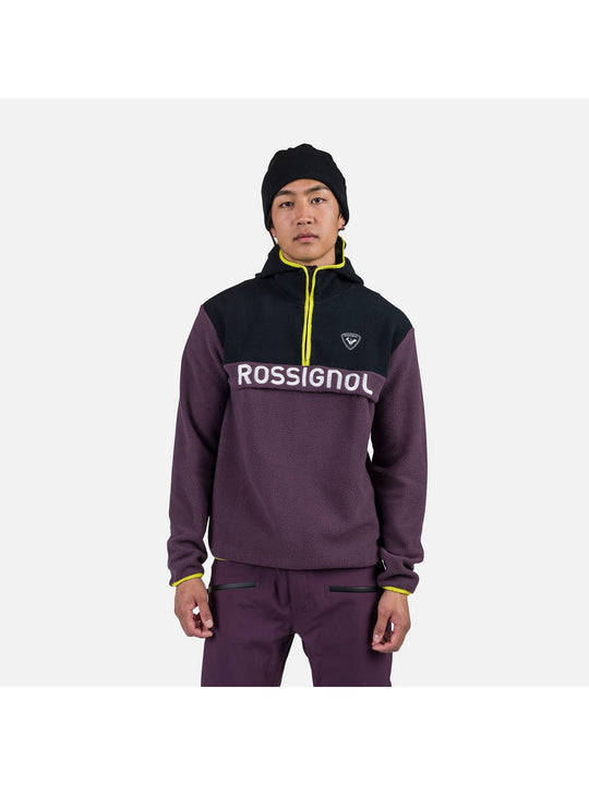 Bluza polarowa męska Rossignol Alltrack Fleece fioletowa - Adventure Sports
