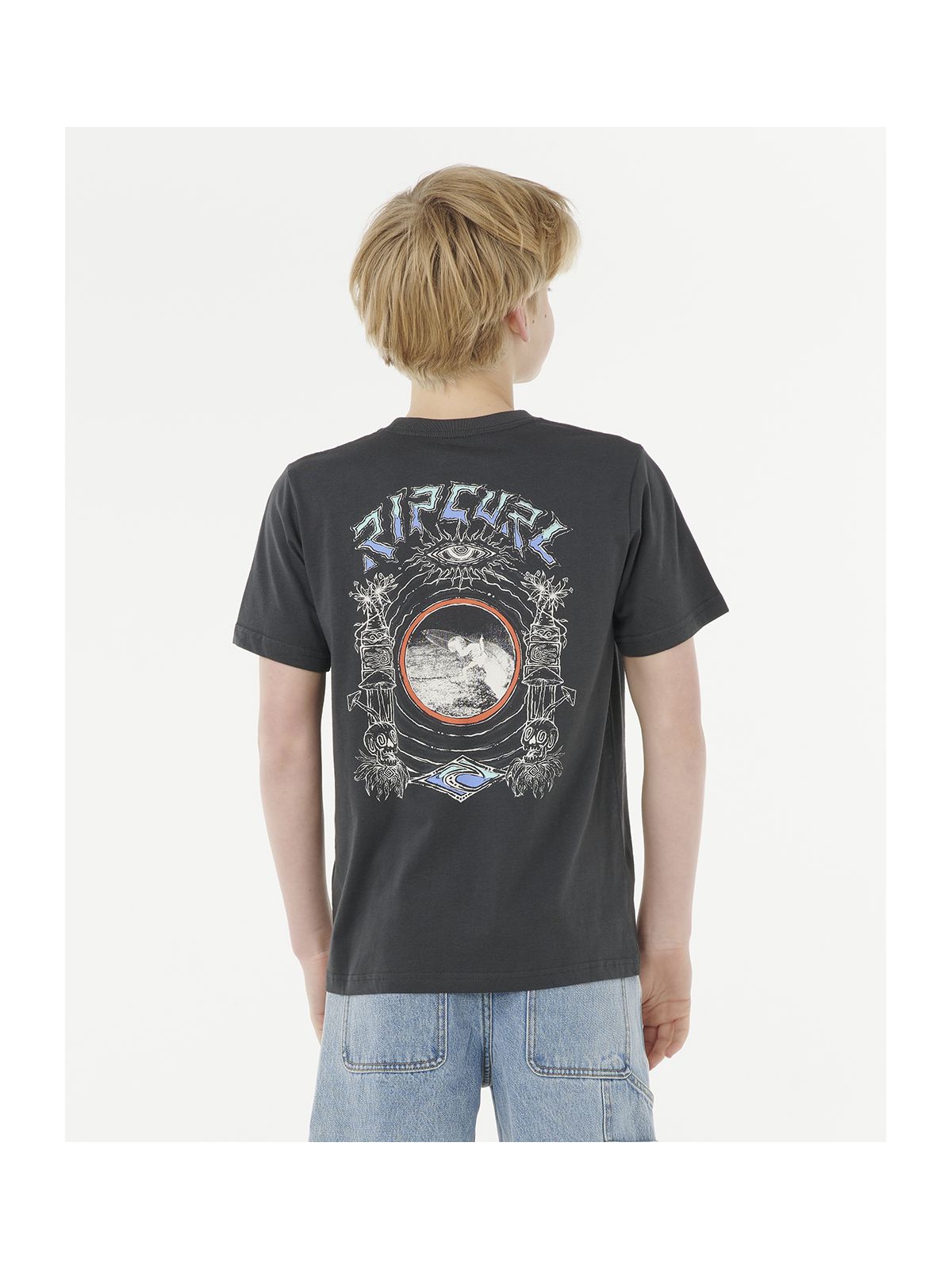 Koszulka RIP CURL TROPIC DAZE ART TEE -BOY czarna