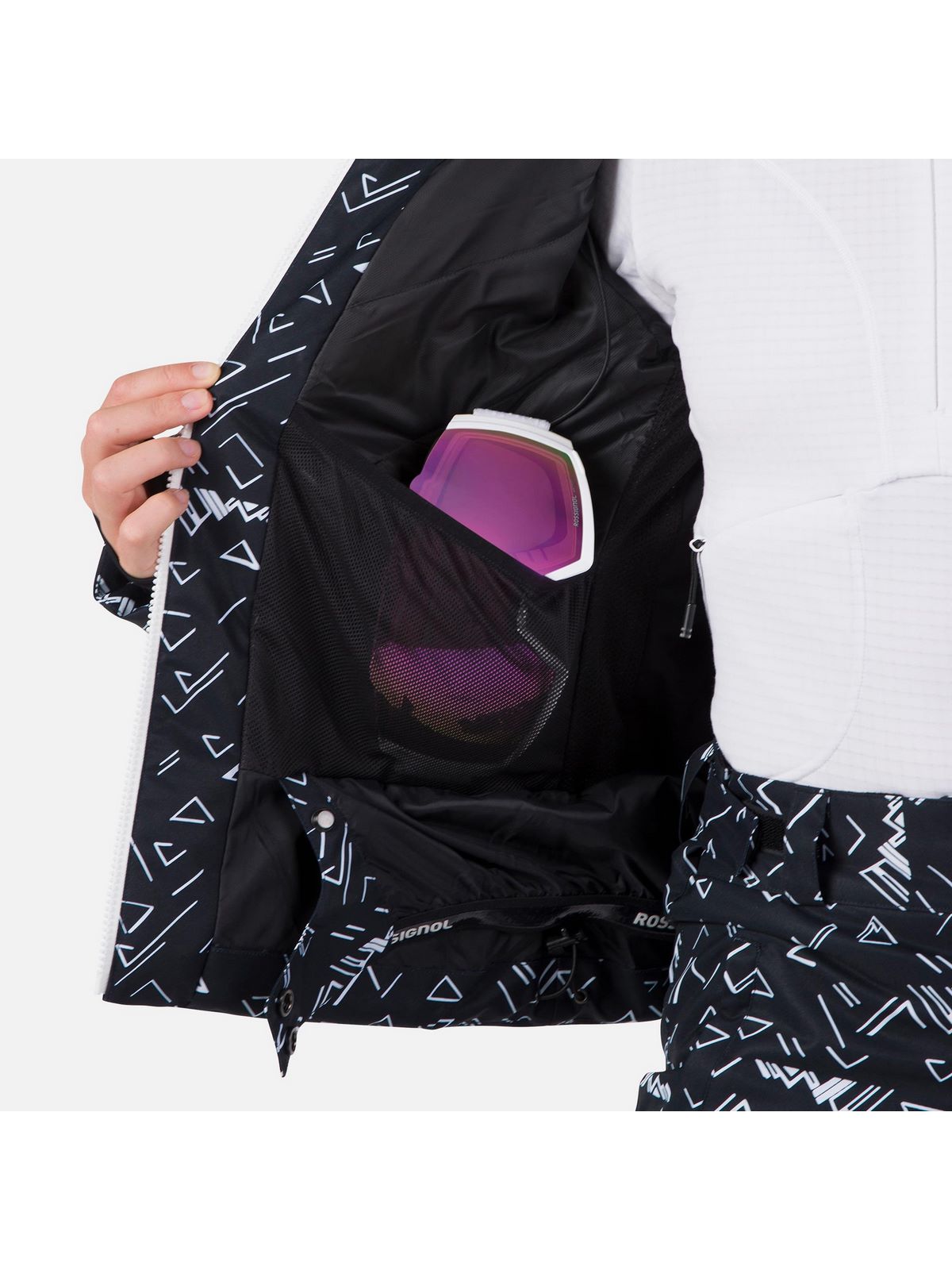 Kurtka narciarska damska Rossignol W Wispile Puffy Pr Jkt czarny - Adventure Sports