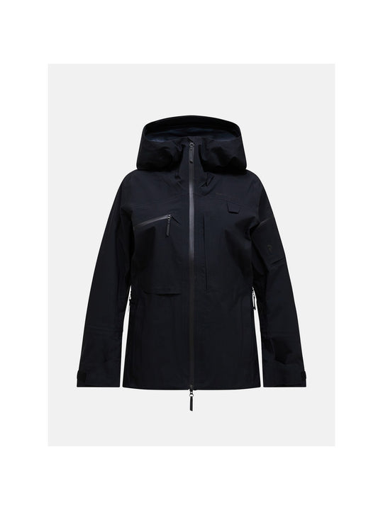 Kurtka narciarska damska PEAK PERFORMANCE Alpine GORE-TEX C-Knit 3L Shell Jacket czarna
