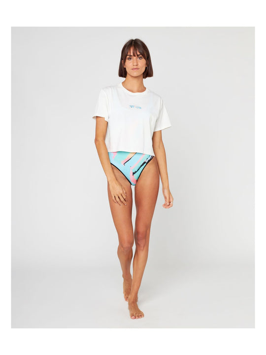 Koszulka RIP CURL Rc X Babapt Crop Tee biały - Adventure Sports
