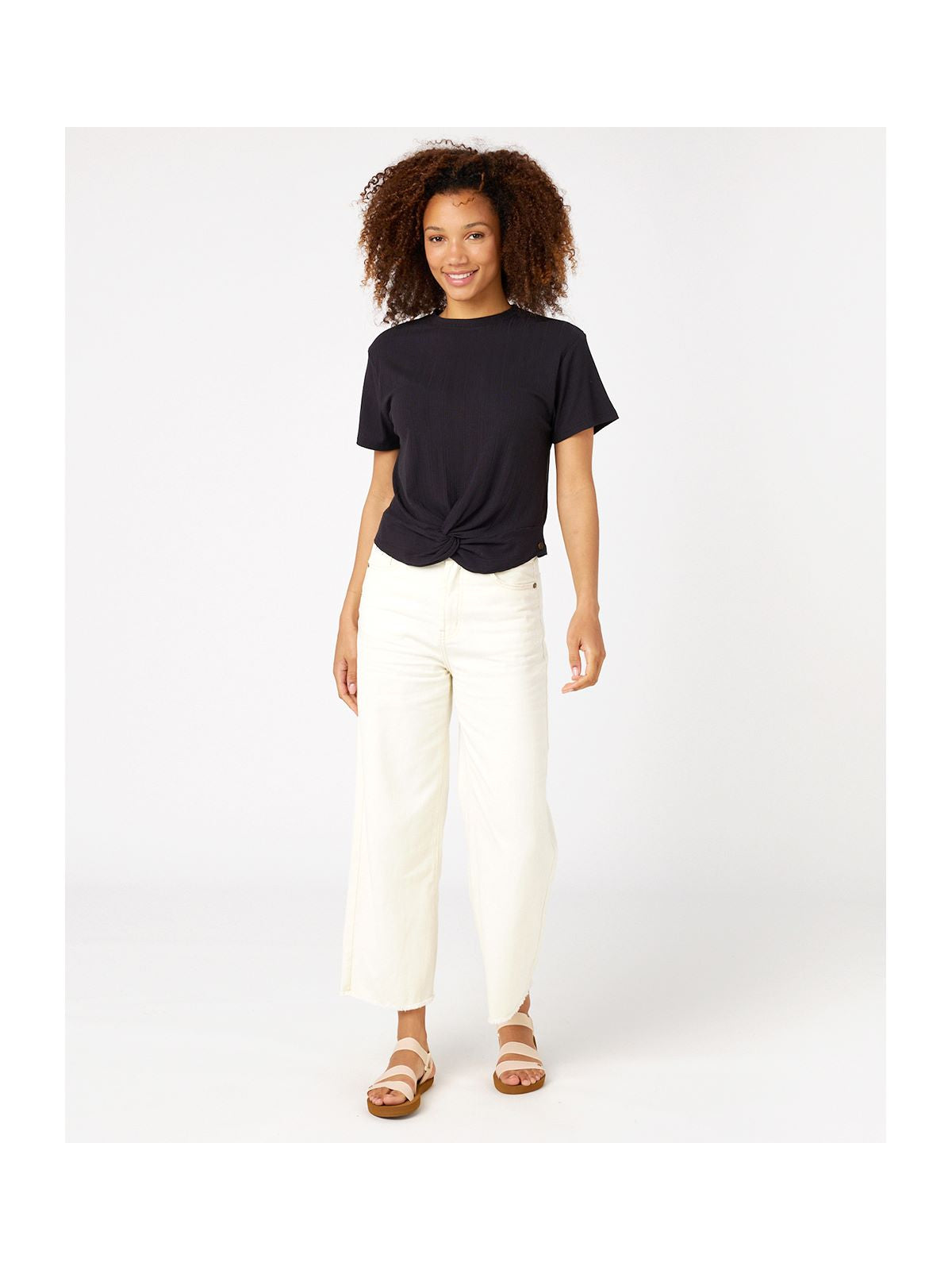 KOSZULKA RIP CURL LAURIA RIB TOP czarny - M - Koszulka - Adventure Sports