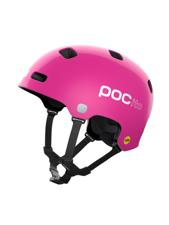 Kask rowerowy POCito Crane MIPS fluo pink
