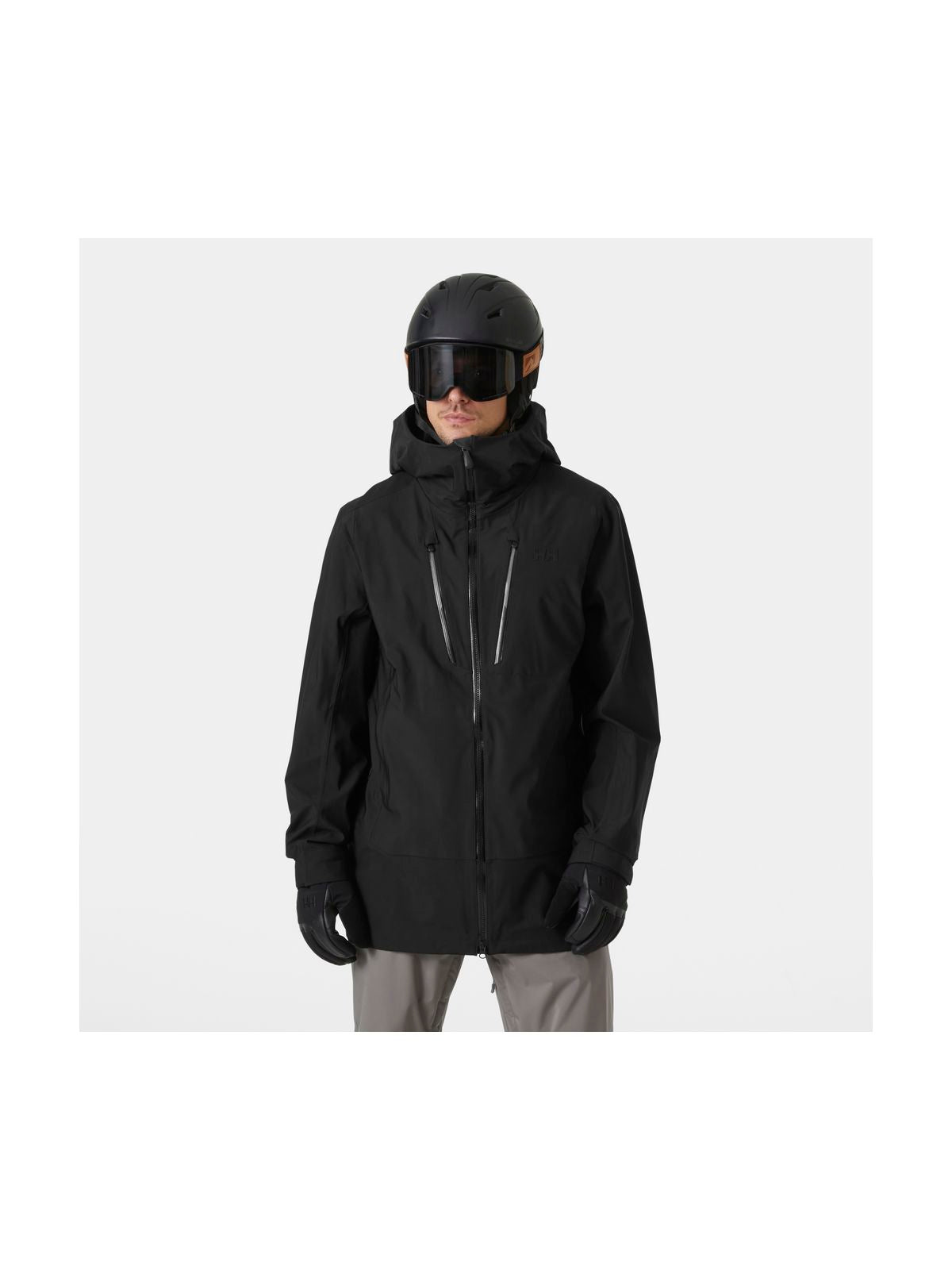 Kurtka narciarska męska HELLY HANSEN ALPHA LONG SHELL czarna