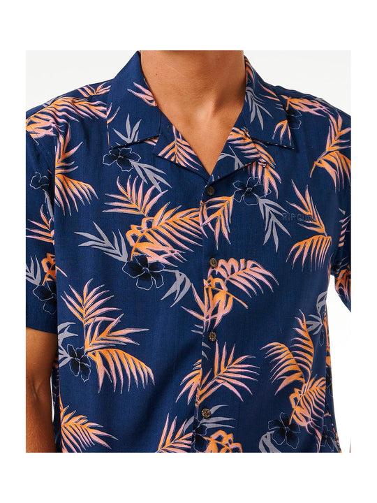 Koszula RIP CURL Surf Revival Floral S/S Shirt granatowy - Adventure Sports
