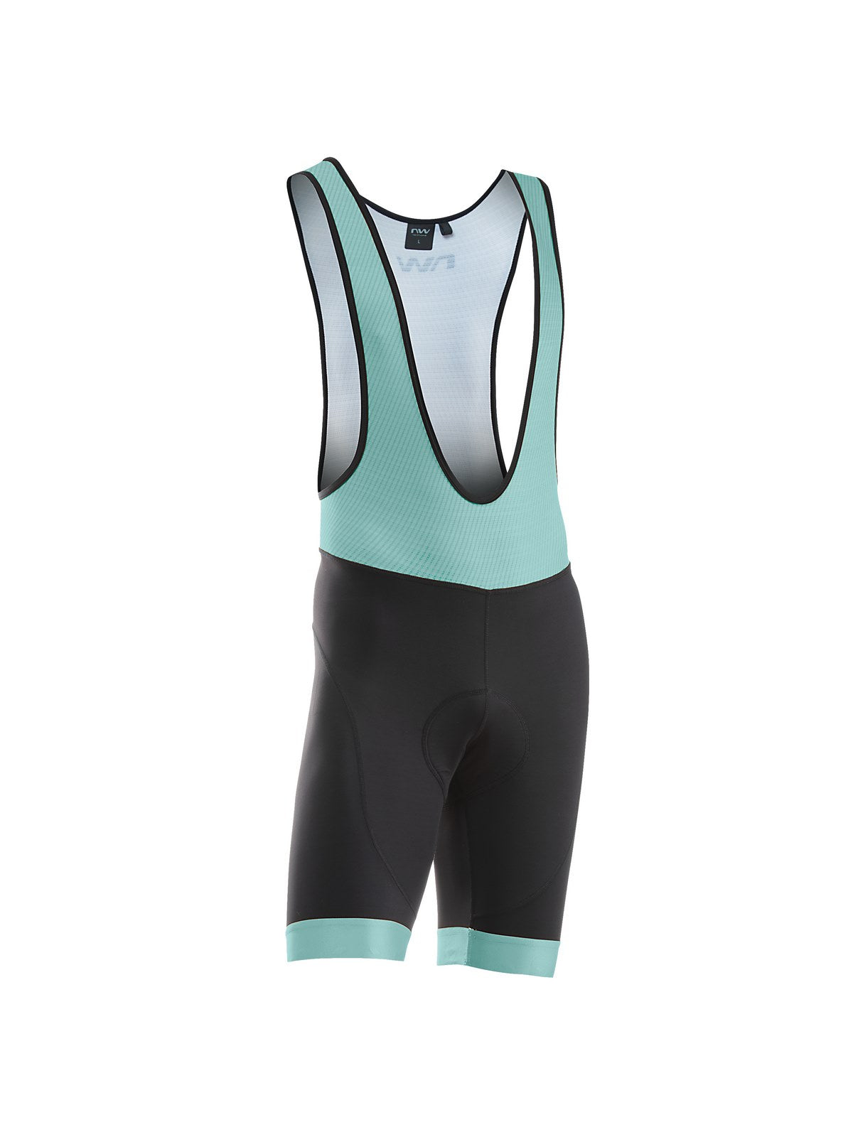 Spodenki rowerowe NORTHWAVE Force Evo Bibshort czarno niebieski - Adventure Sports