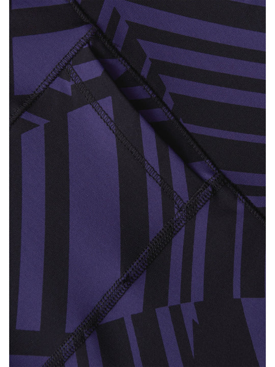 Legginsy damskie Casall Essential Printed Tights fioletowy - Adventure Sports
