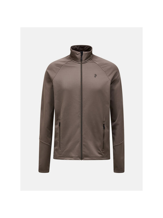 Bluza męska PEAK PERFORMANCE Rider Essentials Midlayer Zip Jacket brązowa

