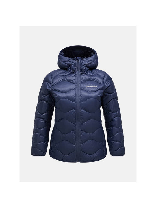 Kurtka puchowa Peak Performance W Helium Down Hood Jacket granatowy - Adventure Sports
