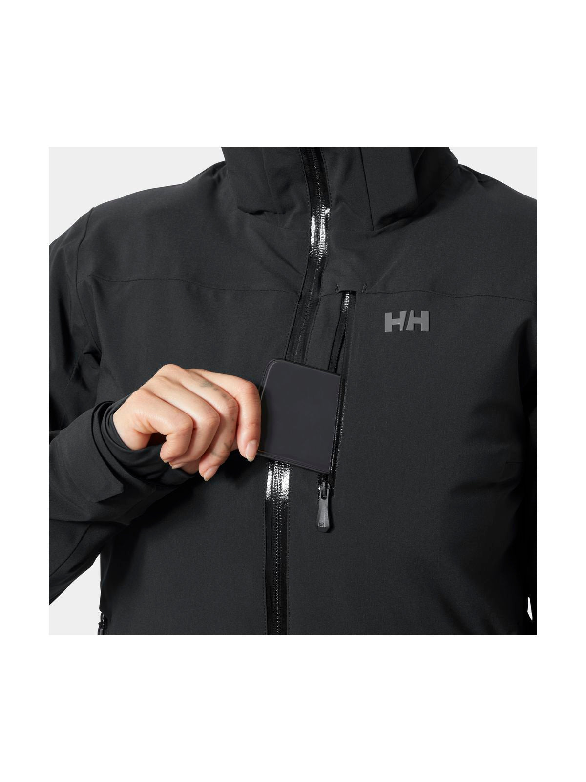 Kurtka narciarska damska HELLY HANSEN W ALPHELIA JACKET granatowa