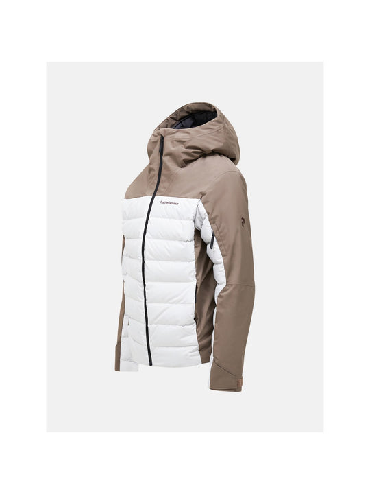 Kurtka narciarska damska Peak Performance Shred Down Ski Jacket brązowa
