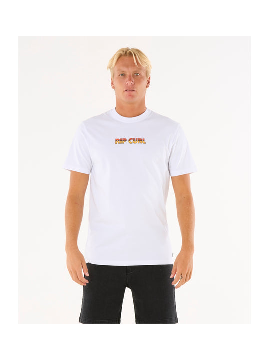 Koszulka męska RIP CURL Big Mumma Icon Tee biała
