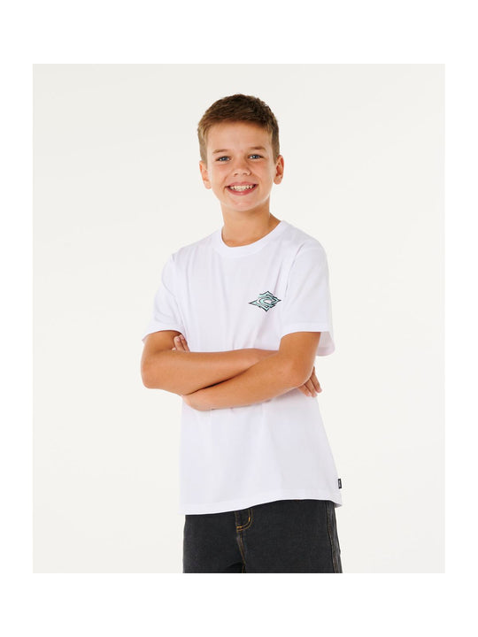 Koszulka chłopięca RIP CURL Hazey Days Tee-Boy biała

