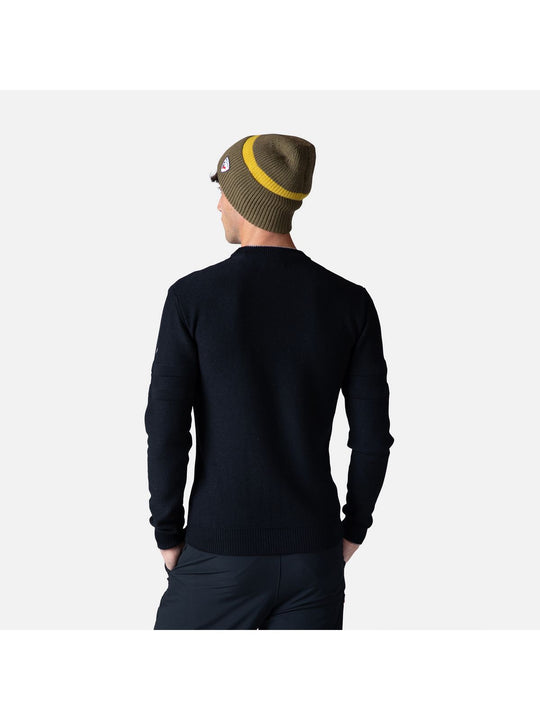 Sweter Rossignol Stripes Rn Knit czarny - Adventure Sports
