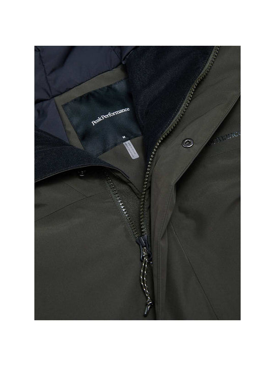 Parka męska PEAK PERFORMANCE Treeline HIPE 2L Insulated Shell Parka zielona
