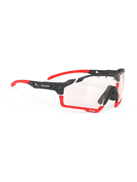 Okulary rowerowe RUDY PROJECT CUTLINE - czerwony/czarny | ImpactX 2 Red fotochrom Cat 1-3 - ONE SIZE - Adventure Sports
