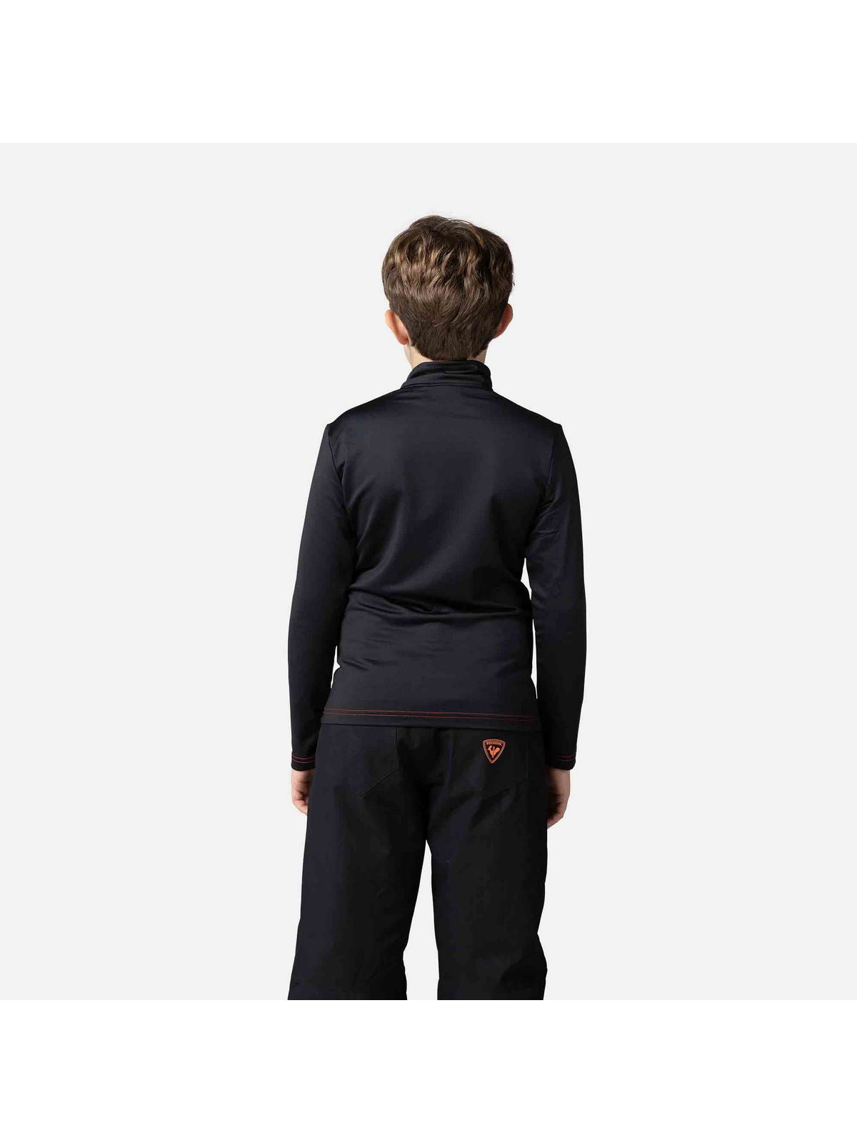 Koszulka termiczna chłopięca Rossignol Boy Hero 1/2 Zip Warm Stretch czarny - Bluza - Adventure Sports