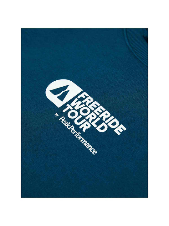 Bluza Peak Performance Fwt M Logo Crew zielony - Adventure Sports
