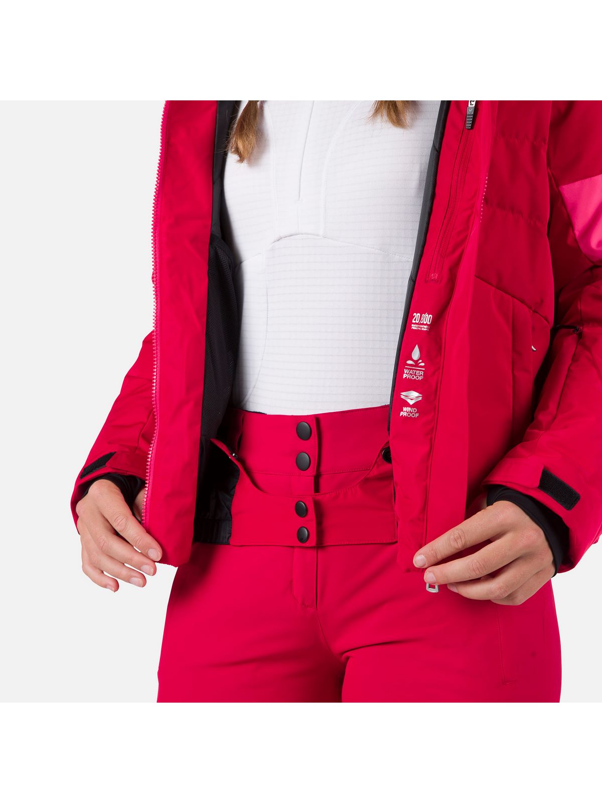 Kurtka narciarska damska Rossignol W Wispile Puffy Jkt czerwony - Adventure Sports