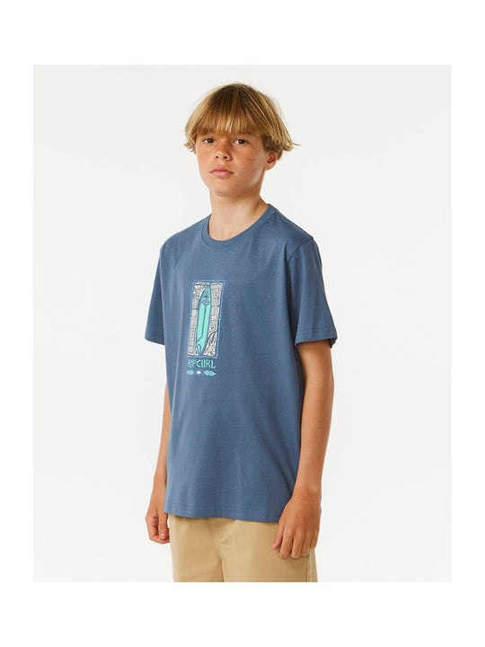 Koszulka RIP CURL Lost Islands Tee Kid granatowy - Adventure Sports
