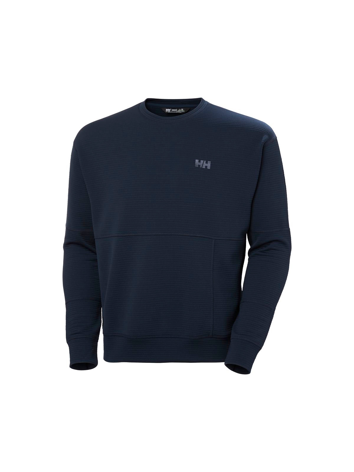 Bluza męska HELLY HANSEN Evolved Air Crewneck Midlayer granatowy - Adventure Sports