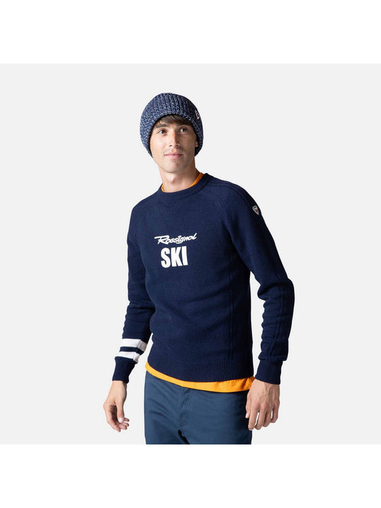 Sweter męski Rossignol Signature Knit granatowy - Adventure Sports
