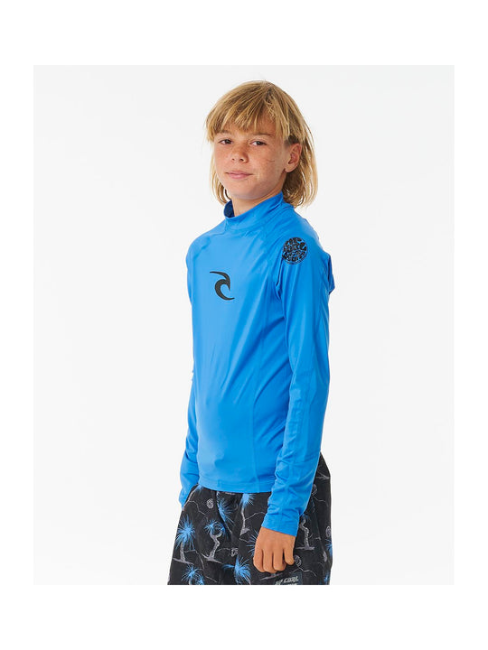 Lycra RIP CURL Brand Wave Upf L/S Boy niebieski
