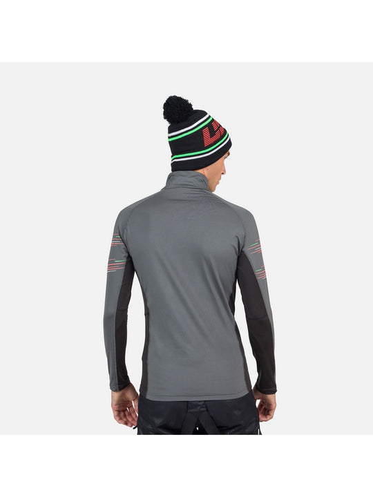 Koszulka termoaktywna męska Rossignol Classique Hero 1/2 Zip szary - Adventure Sports
