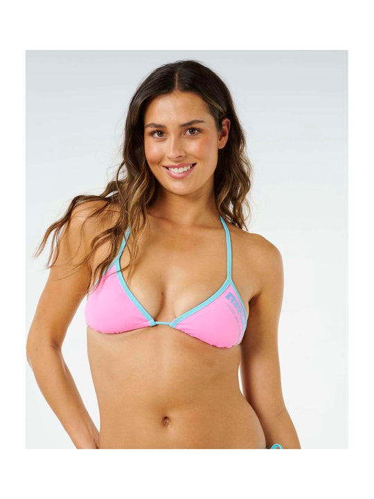 Stanik damski RIP CURL Surf Puff Sliding Tri różowy
