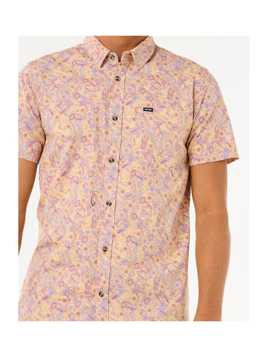 Koszula sportowa męska RIP CURL Floral Reef S/S Shirt fioletowy
