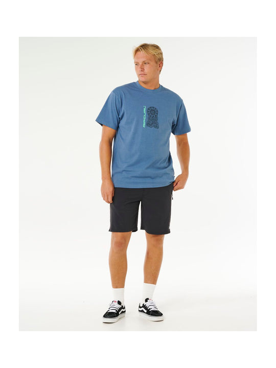Koszulka męska RIP CURL Search Sundial Tee niebieska
