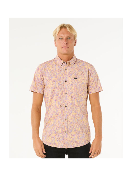 Koszula sportowa męska RIP CURL Floral Reef S/S Shirt fioletowy
