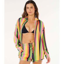 Koszula damska RIP CURL Neon Stripe Relaxed Shirt multikolor
