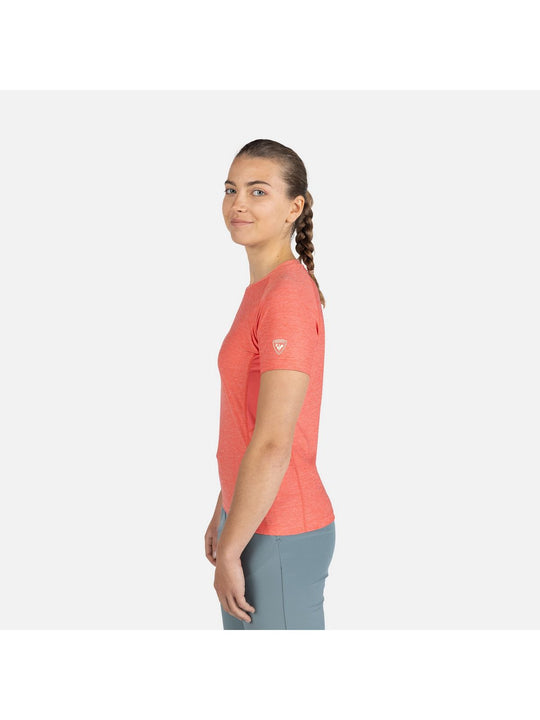 Koszulka treningowa damska ROSSIGNOL W Cloudrest Loose Tee różowy - Adventure Sports
