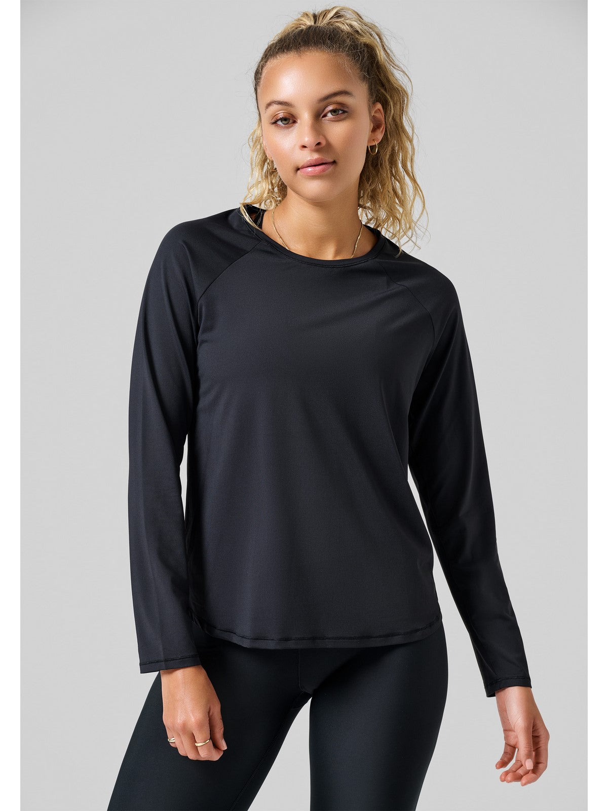 Koszulka damska CASALL Essential Long Sleeve kolor czarny