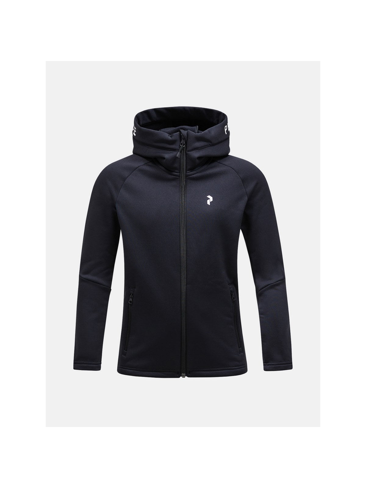 Bluza Peak Performance Jr Rider Zip Hood czarny - Adventure Sports