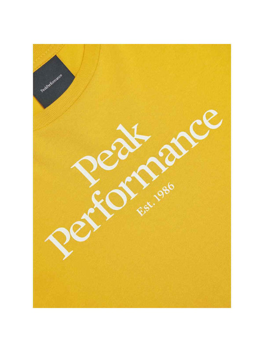 T-Shirt Peak Performance Jr Original Tee żółty - Koszulka - Adventure Sports
