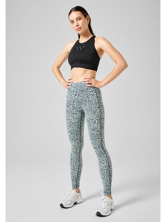 Legginsy CASALL Essential Printed Tights zielony - Adventure Sports
