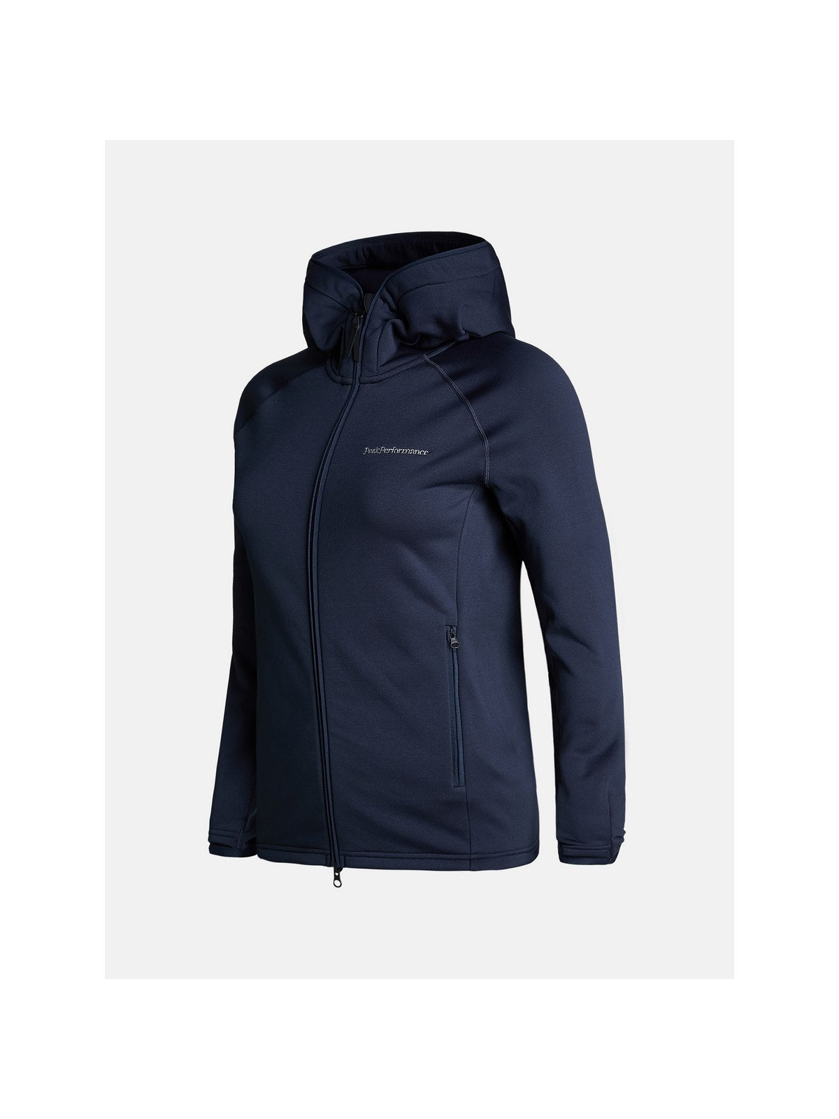 Bluza Peak Performance W Chill Light Zip Hood granatowy - Adventure Sports