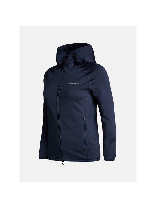 Bluza Peak Performance W Chill Light Zip Hood granatowy - Adventure Sports
