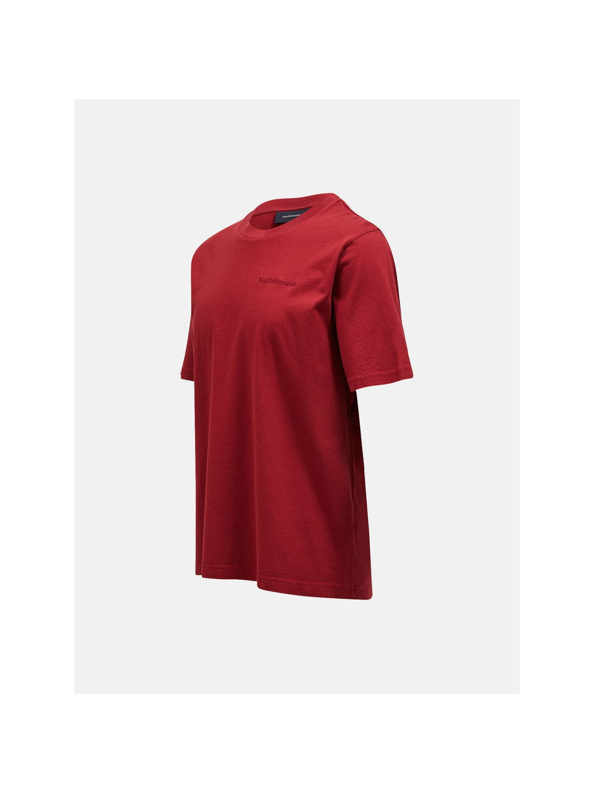 T-Shirt Peak Performance M Original Small Logo Tee bordowy - Koszulka - Adventure Sports
