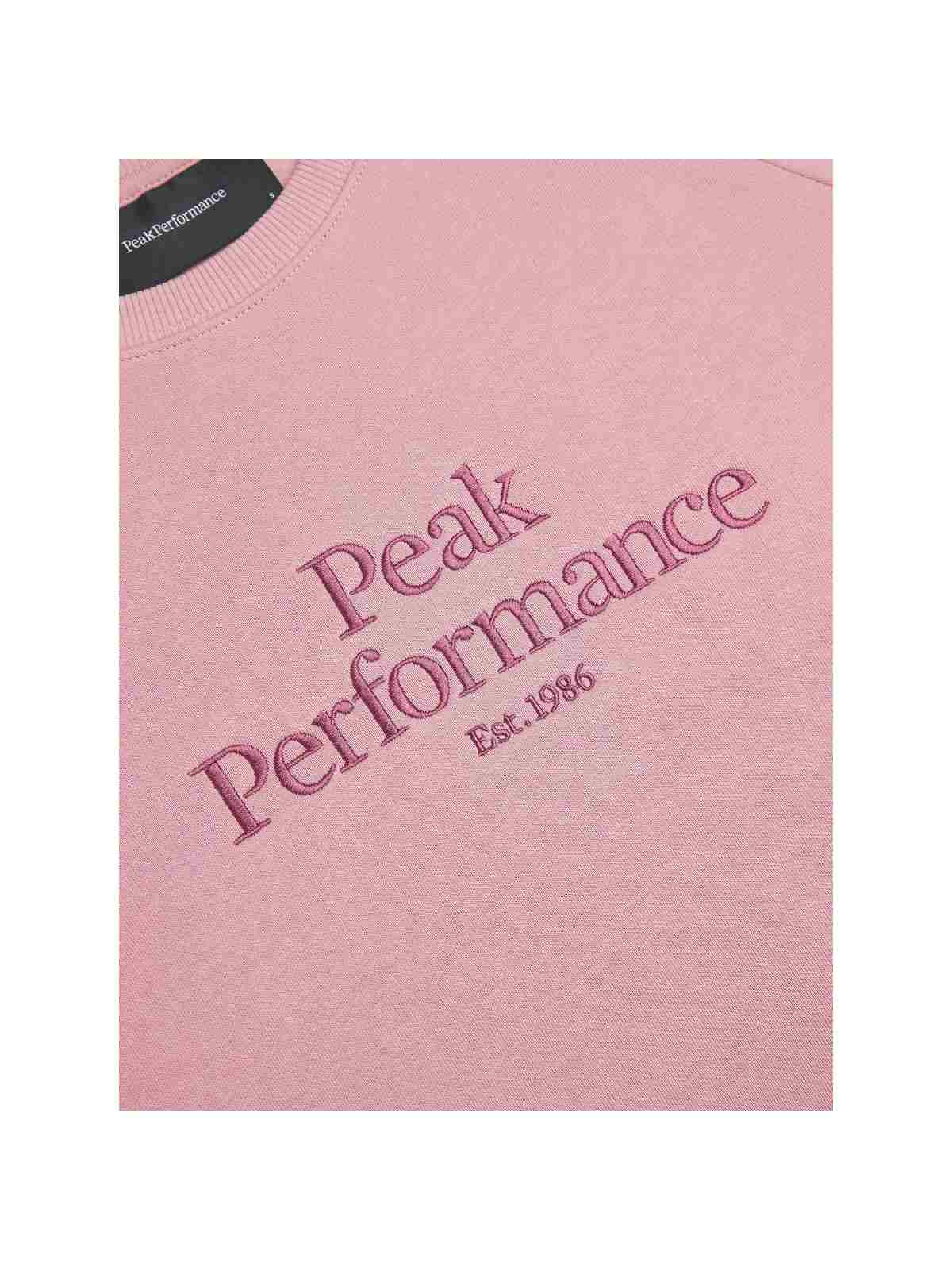 Bluza Peak Performance W Original Crew różowy - Adventure Sports