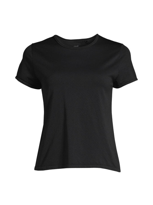 Koszulka CASALL Essential Block Seamless Tee czarny - Adventure Sports
