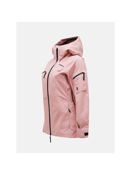 Kurtka narciarska Peak Performance W Alpine Gore-Tex 3L różowy - Adventure Sports
