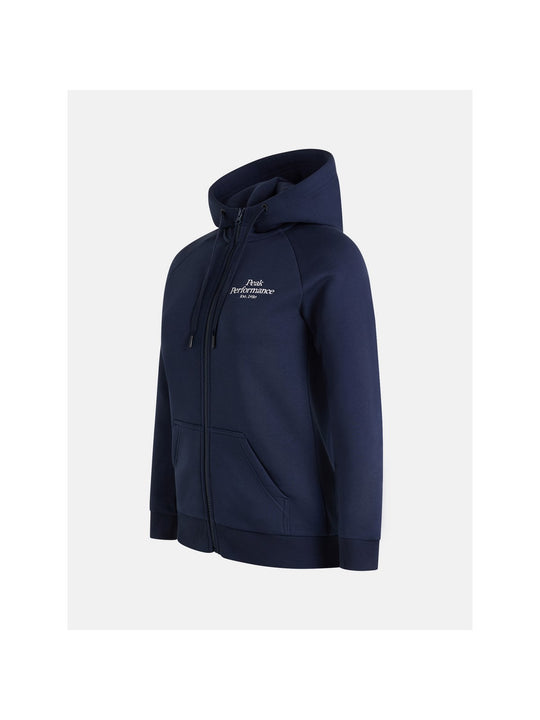 Bluza Peak Performance W Original Zip Hood granatowa - Adventure Sports
