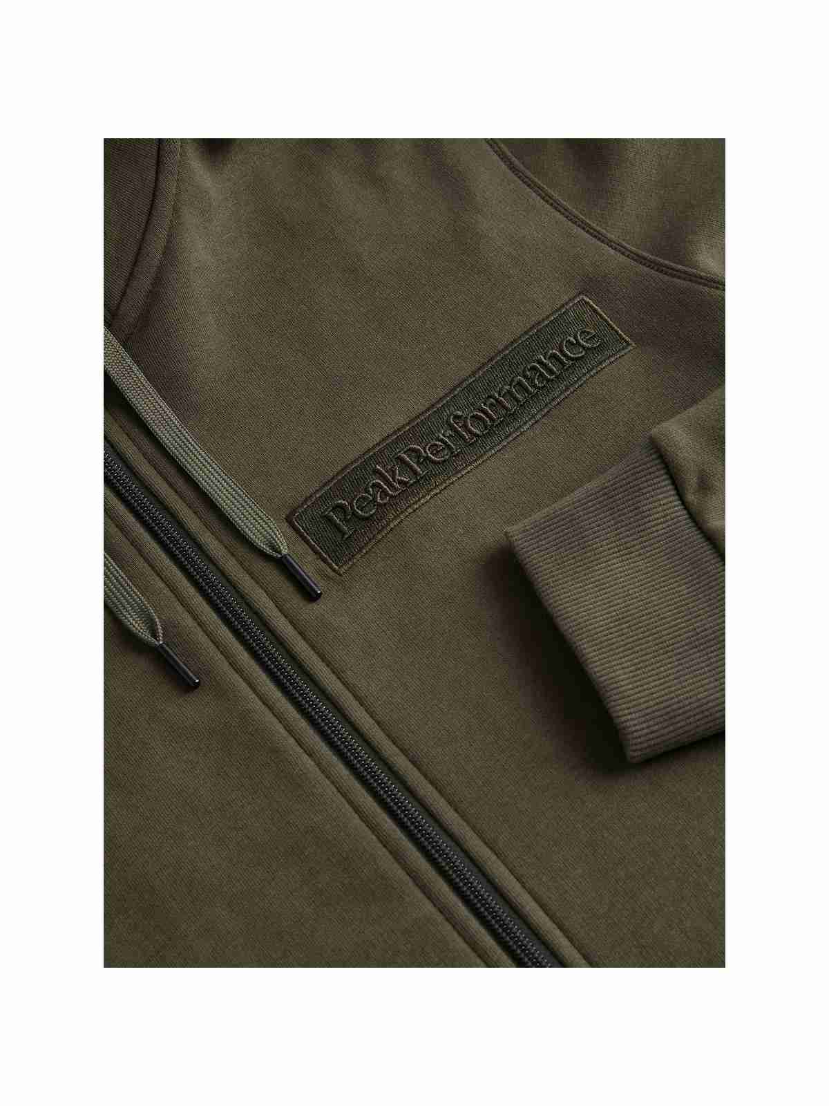 Bluza Peak Performance M Ease Zip Hood zielony - Adventure Sports