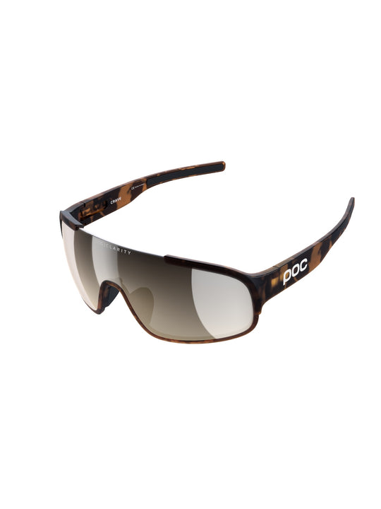 Okulary rowerowe POC Crave Wide Fit brązowe | Clarity Trail/Sunny Silver cat 2 - TU - Adventure Sports
